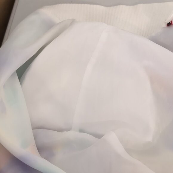 Vintage 90s Alia Floral Bomber Jacket Spring Windbreaker Lightweight Abstract - Picture 11 of 15